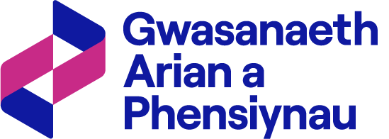 Logo Gwasanaeth Arian a Phensiynau